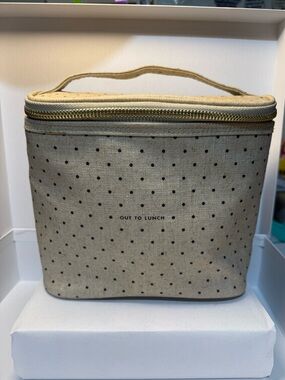 Kate Spade New York Out to Lunch Tote Polka Dot Lunch Bag NWT